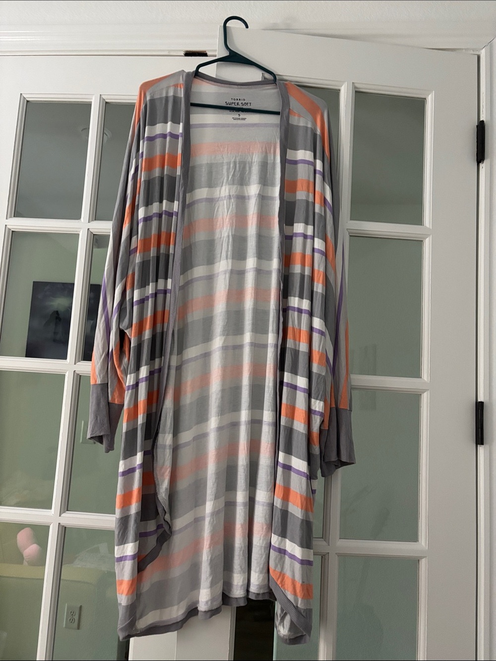 torrid Super Soft Striped Knit Top - Lavender, Pink & Cream